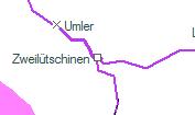 Zweilütschinen szolgálati hely helye a térképen