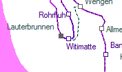 Lauterbrunnen szolglati hely helye a trkpen