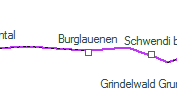 Burglauenen szolgálati hely helye a térképen