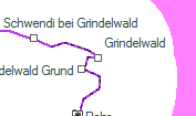 Grindelwald szolgálati hely helye a térképen