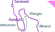 Wengen szolgálati hely helye a térképen