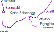 Kleine Scheidegg szolgálati hely helye a térképen