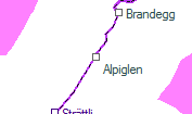 Alpiglen szolgálati hely helye a térképen