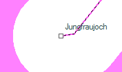 Jungfraujoch szolgálati hely helye a térképen