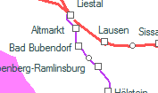 Bad Bubendorf szolgálati hely helye a térképen