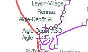 Aigle-Dépôt AL szolgálati hely helye a térképen