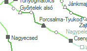 Porcsalma-Tyukod szolgálati hely helye a térképen
