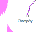 Champéry szolgálati hely helye a térképen