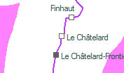 Le Châtelard szolgálati hely helye a térképen