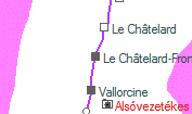 Le Châtelard-Frontiere szolgálati hely helye a térképen