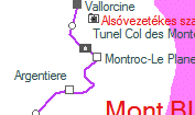 Montroc-Le Planet szolgálati hely helye a térképen