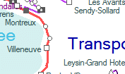 Transports Publics du Chablais szolgálati hely helye a térképen