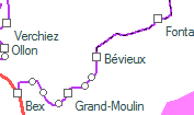 Bévieux szolgálati hely helye a térképen