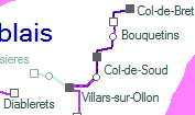 Col-de-Soud szolglati hely helye a trkpen