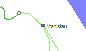 Stanislau szolgálati hely helye a térképen