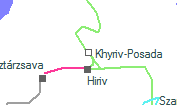 Khyriv-Posada szolgálati hely helye a térképen