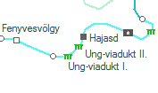 Ung-viadukt II. szolgálati hely helye a térképen