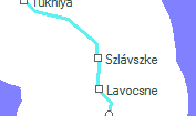 Szlávszke szolgálati hely helye a térképen