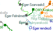 Eger-Felnémet szolgálati hely helye a térképen