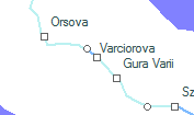 Varciorova szolgálati hely helye a térképen