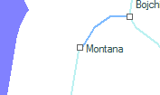 Montana szolgálati hely helye a térképen