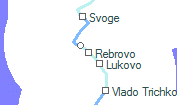 Rebrovo szolgálati hely helye a térképen