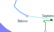 Belovo szolgálati hely helye a térképen