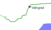 Velingrad-Jug szolgálati hely helye a térképen