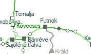 Putnok szolgálati hely helye a térképen