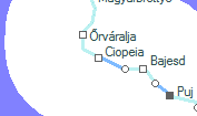 Ciopeia szolgálati hely helye a térképen