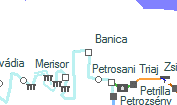 Banica szolgálati hely helye a térképen