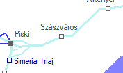 Szászváros szolgálati hely helye a térképen