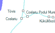 Coslariu Podul Mures szolgálati hely helye a térképen