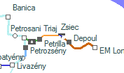 Zsiec szolgálati hely helye a térképen