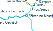 Zábreh na Morave szolgálati hely helye a térképen