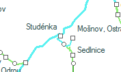 Studénka szolgálati hely helye a térképen