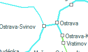 Ostrava-Svinov szolgálati hely helye a térképen