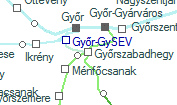 Győrszabadhegy szolgálati hely helye a térképen