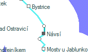 Hrádek ve Slezsku szolgálati hely helye a térképen