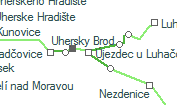 Újezdec u Luhačovic szolgálati hely helye a térképen