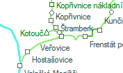 Veřovice szolgálati hely helye a térképen