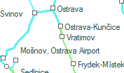 Vratimov szolgálati hely helye a térképen