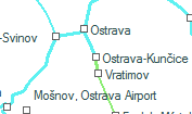 Ostrava-Kunčice szolgálati hely helye a térképen
