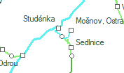 Sedlnice szolgálati hely helye a térképen