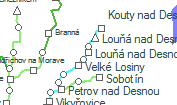 Louňá nad Desnou-Filipová szolgálati hely helye a térképen