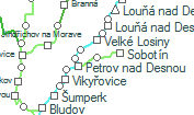 Petrov nad Desnou zastávka szolgálati hely helye a térképen