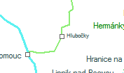 Hlubočky szolgálati hely helye a térképen