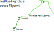 Milotice nad Opavou szolgálati hely helye a térképen