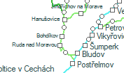 Bohdíkov szolgálati hely helye a térképen