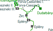 Zirc szolgálati hely helye a térképen